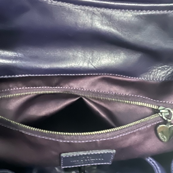 Moschino Purple Leather Tote Bag - Picture 13 of 17